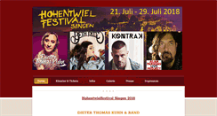 Desktop Screenshot of hohentwielfestival.de