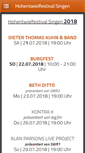Mobile Screenshot of hohentwielfestival.de